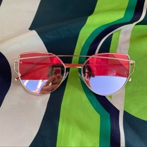Cat eye Sunglasses with Mirror Lens